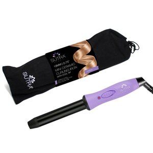 NEW SUTRA Mini Ceramic Curling Iron in  Lavender Purple & Yellow NWT!